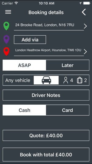 Sams Cars Minicab London(圖3)-速報App