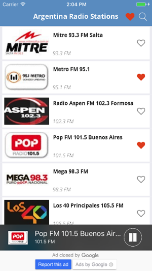 Argentina Radio Music, News Mitre, Metro