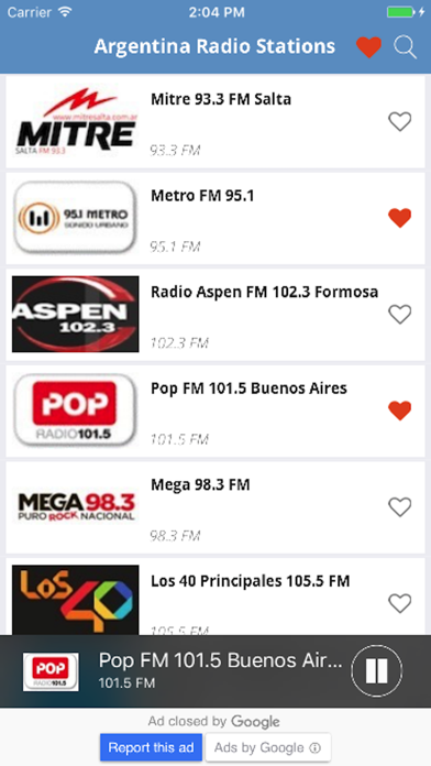 How to cancel & delete Argentina Radio Music, News Mitre, Metro, Pop Mega from iphone & ipad 1