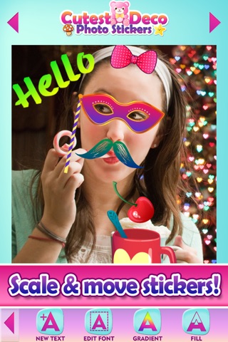 Cute Selfie Stickers for Photos & Picture Editor screenshot 4