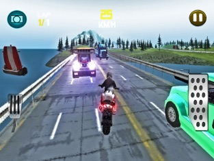 Bike Highway Traffic Rider Game, game for IOS