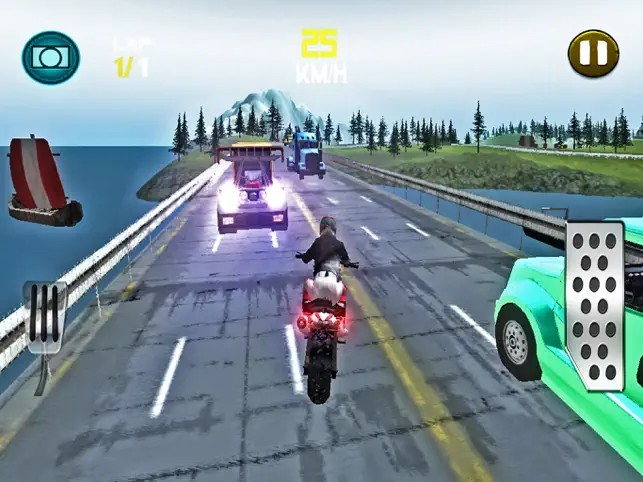 Bike Highway Traffic Rider Game, game for IOS
