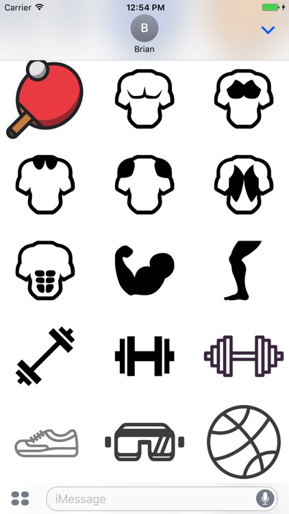 Creative Sport Stickers Messages