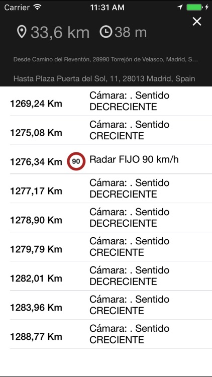 RACE Info Rutas