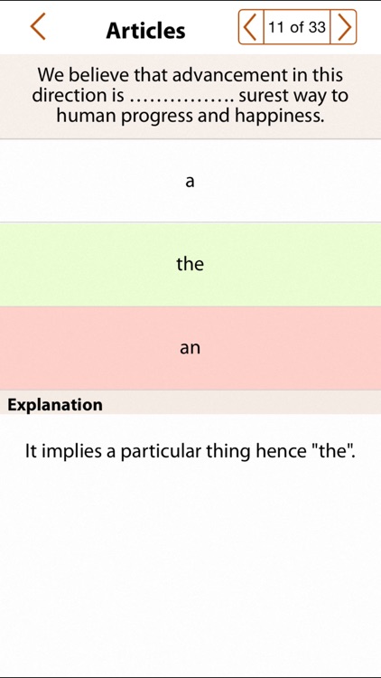 Grammar Express: Articles Lite screenshot-3