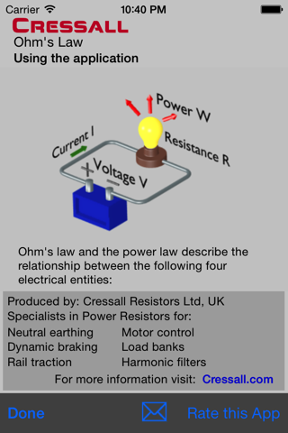 Ohm's Law & Power Law Calculator screenshot 2