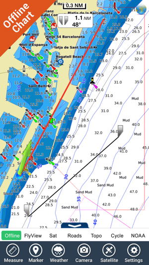 Marine: Catalonia (Spain) - GPS Map Navigator(圖3)-速報App