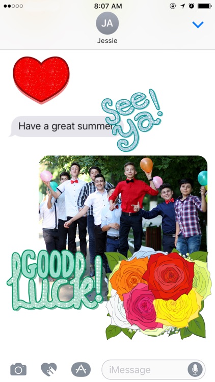 FloralShop: 2017 Graduation & More Flower Stickers screenshot-3