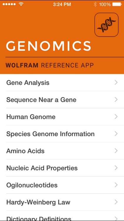 Wolfram Genomics Reference App