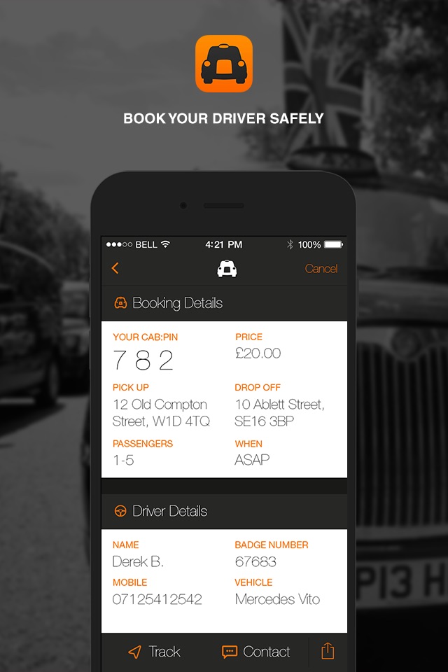 cabapp screenshot 2