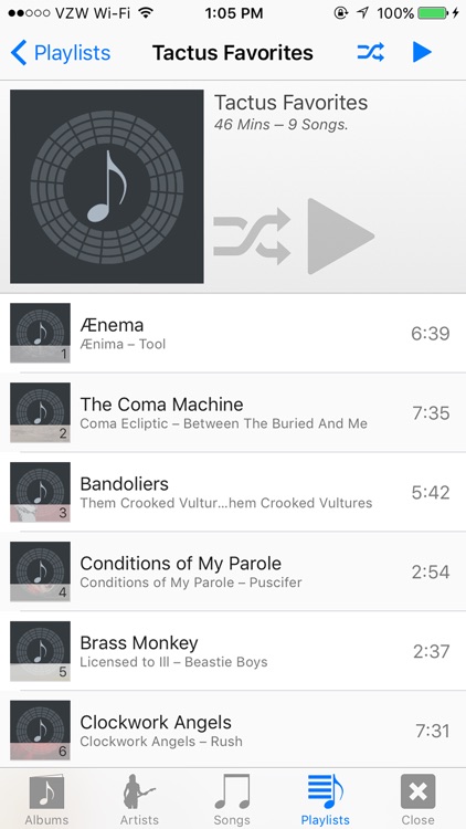 Tactus Music Player screenshot-4