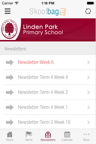 Linden Park PS - Skoolbag screenshot 4