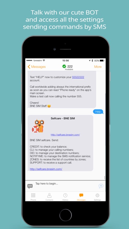 BNESIM International Voip calls, Free Roaming, DID screenshot-3