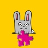 Rabbit Cartoon Jigsaw Puzzles Education