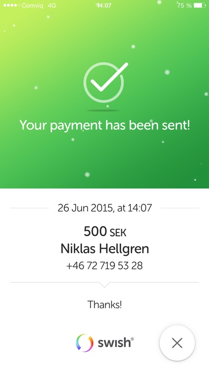 Swish payments