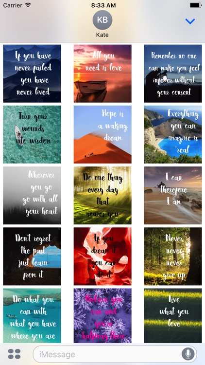 Animated Inspirational Quote Stickers