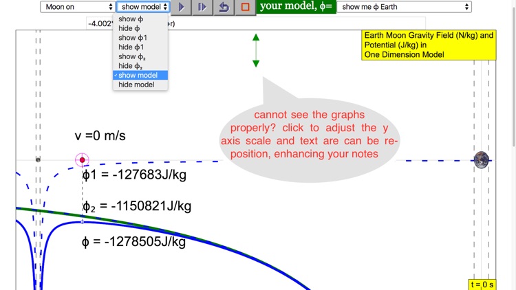 Earth Moon Escape Velocity Lab Pro screenshot-4