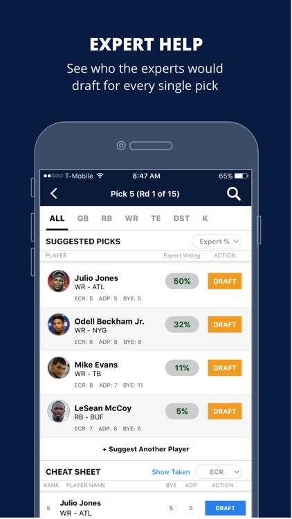 Fantasy Football Draft Wizard 2017 by FantasyPros
