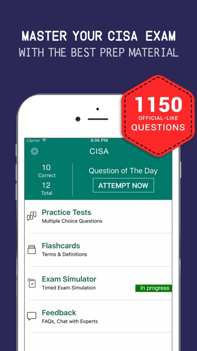 How to cancel & delete CISA Tutor - Exam Kit, Flashcards & Question Bank from iphone & ipad 1