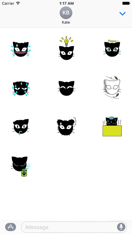 Black Cat Emoji Catmoji Sticker