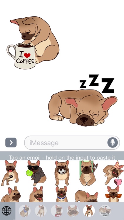 French Bulldog Emojis Star