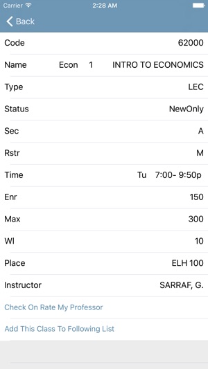 UCI Class - UCI Better WebSoc(圖2)-速報App