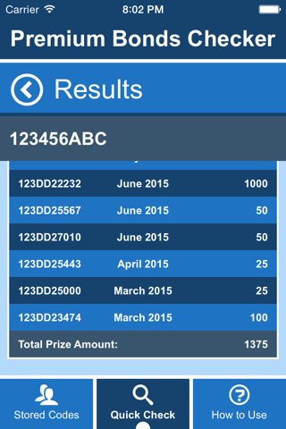 Premium Bonds Checker screenshot 3