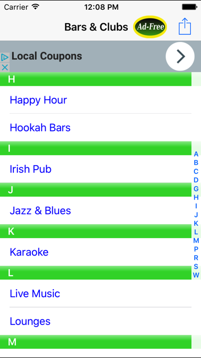 How to cancel & delete Bar & Happy Hour Finder: Find Your Nearest Bars from iphone & ipad 1