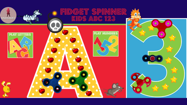 Fidget Spinner Kids ABC 123