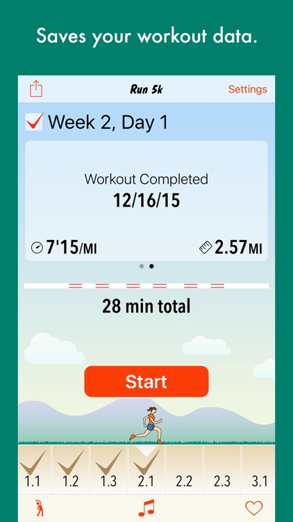 Run 5k - interval training program + stretches screenshot-4