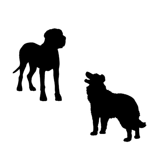 Silhouettes of dogs by FOMICHEV DENIS