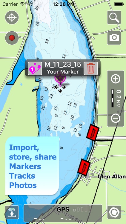 Aqua Map Mississippi MS Lakes HD - Nautical Charts screenshot-3