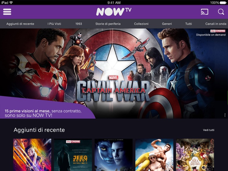 NOW TV per iPad screenshot-3