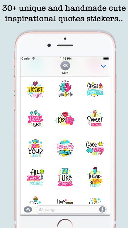 Animated Inspirational Quotes Pack For iMessage