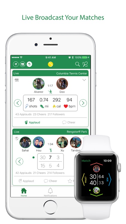 Swing Tennis Score Tracker Tennis Activity Tracker