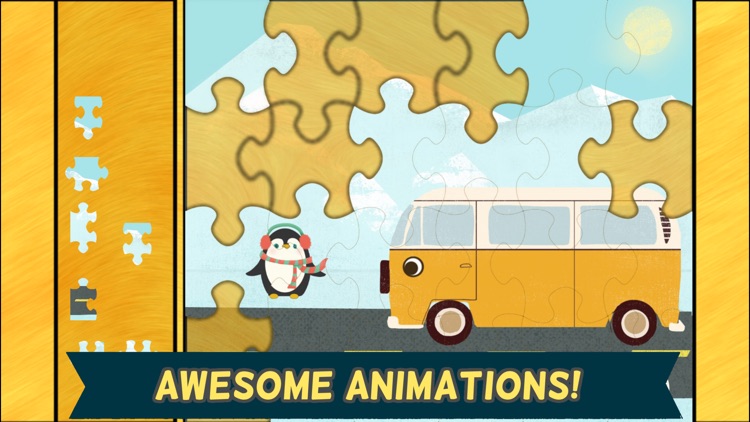 Car Games for Kids: Fun Cartoon Jigsaw Puzzles HD screenshot-3