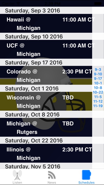 Michigan Football - Radio, Schedule & News screenshot-3