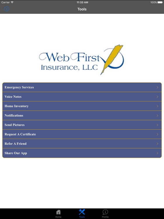 WebFirst Insurance HD screenshot-3