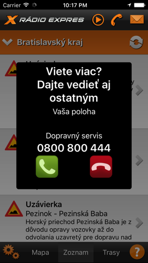 Dopravný servis Rádia Expres(圖5)-速報App