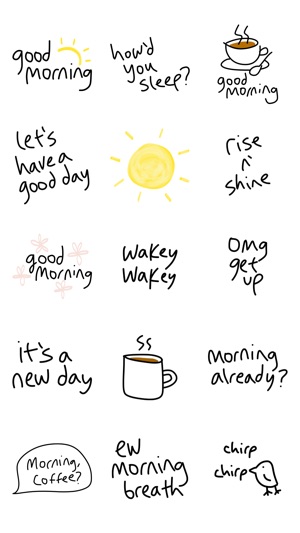 Good Morning sticker - emoji stickers for iMessage(圖2)-速報App