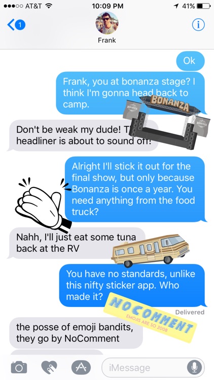The Official Bonanza Campout Sticker App