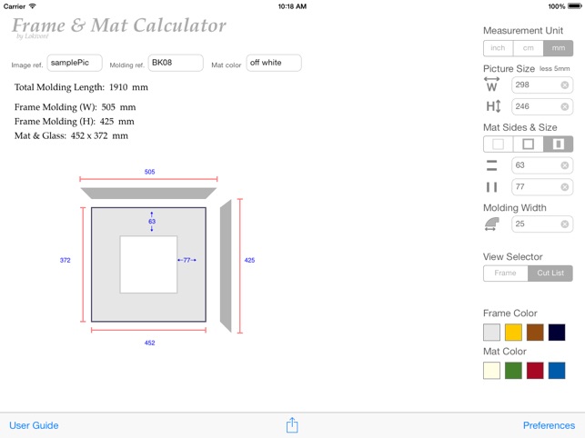 Picture Frame Calculator(圖4)-速報App