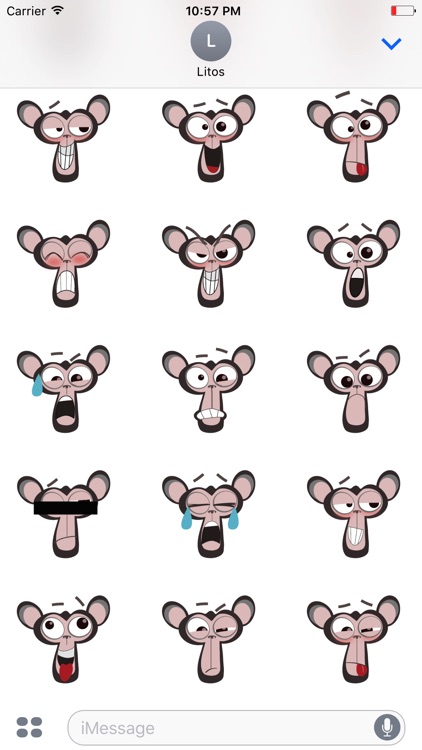 Do the Monkey iMessage Sticker Pack by Litosfera