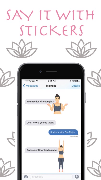 Zen Mojis - Yoga Emoji Keyboard and Stickers screenshot-3