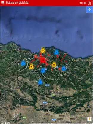 Captura de Pantalla 2 Bizkaia en bicicleta iphone