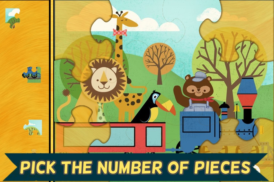 Train Games for Kids: Zoo Railroad Car Puzzles screenshot 3