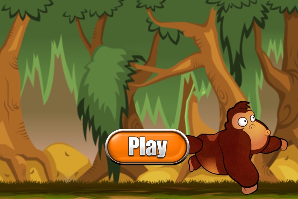 Banana Monkey Jungle Run Game - Gorilla Kong Lite screenshot 3