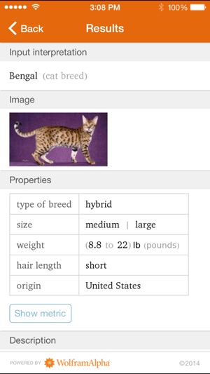 Wolfram Cat Breeds Reference App(圖2)-速報App