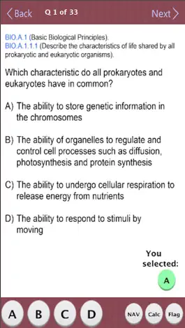 Game screenshot Keystone Biology Practice Test apk