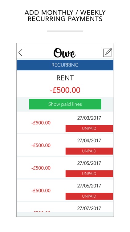 Owe - Personal Finance Tracker screenshot-3
